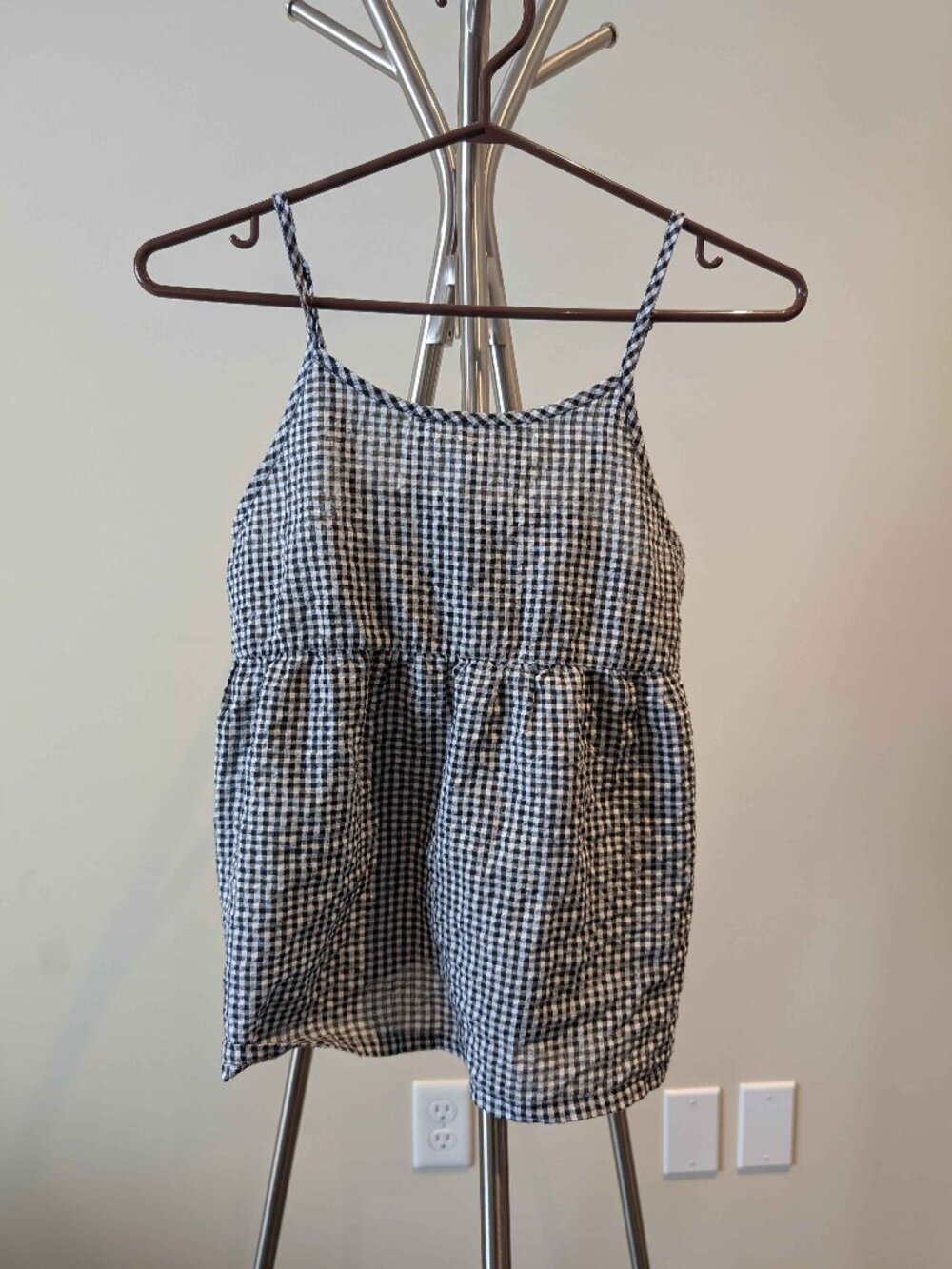 Rookiroo Babydoll Gingham Top Cottagecore Picnic